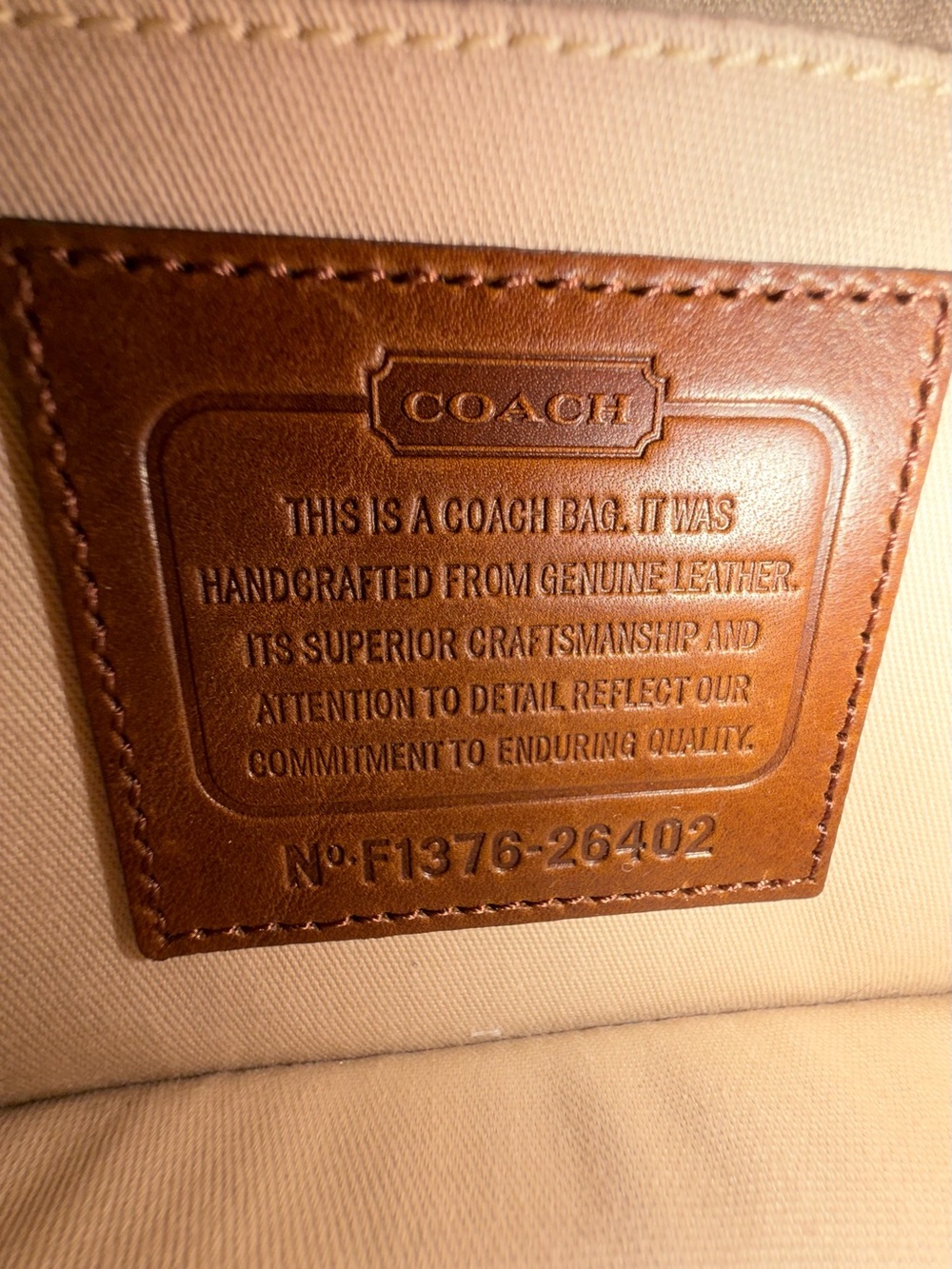 Coach limited edition archival Studded Brown Leather Crossbody - Picture 6 of 6